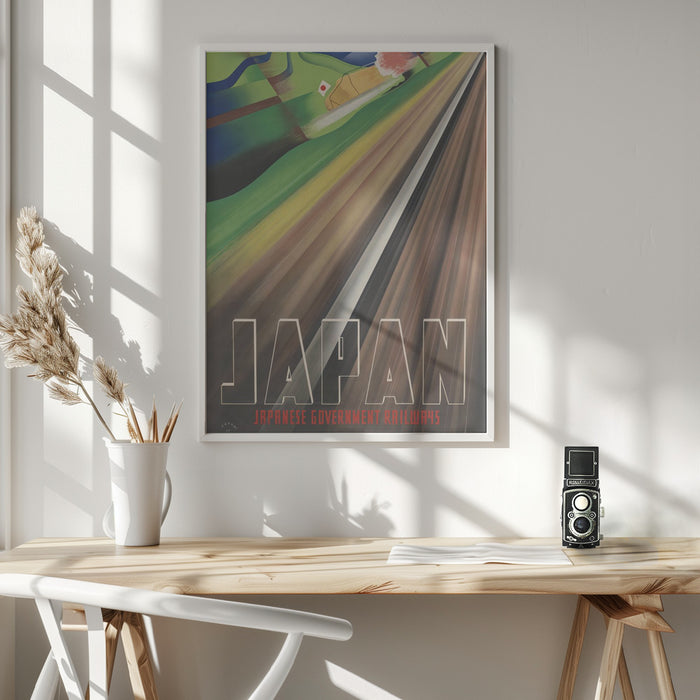 Japan - Japanese Government Railways Framed Art Wall Decor