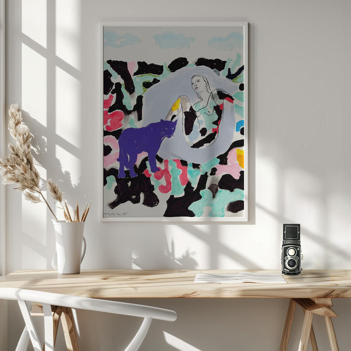 Puma Chat #4 Framed Art Wall Decor