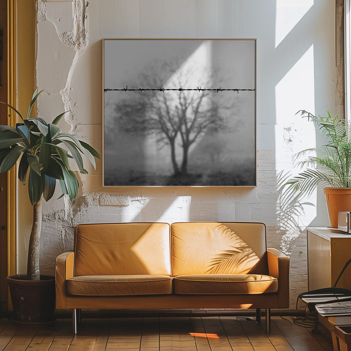 Goodbye cruel world Square Canvas Art Print