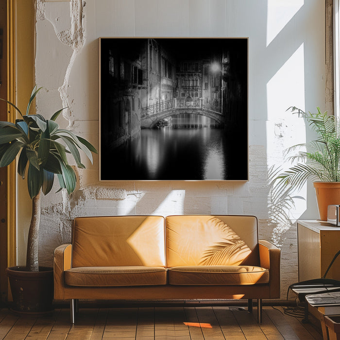 Venice Square Canvas Art Print