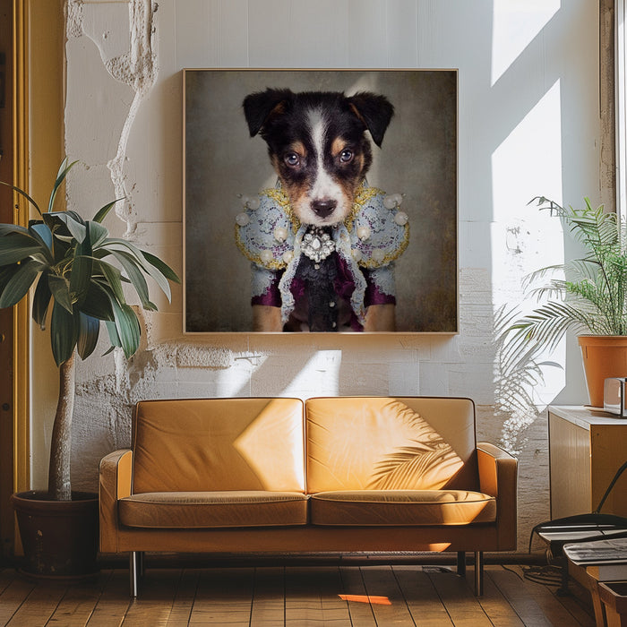 Shelter Pets Project - Loki Square Canvas Art Print