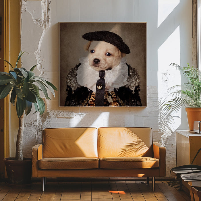 Shelter Pets project - Mia Square Canvas Art Print