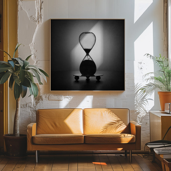 Hourglass Square Canvas Art Print