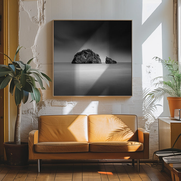 A Piece of Rock 031 Square Canvas Art Print