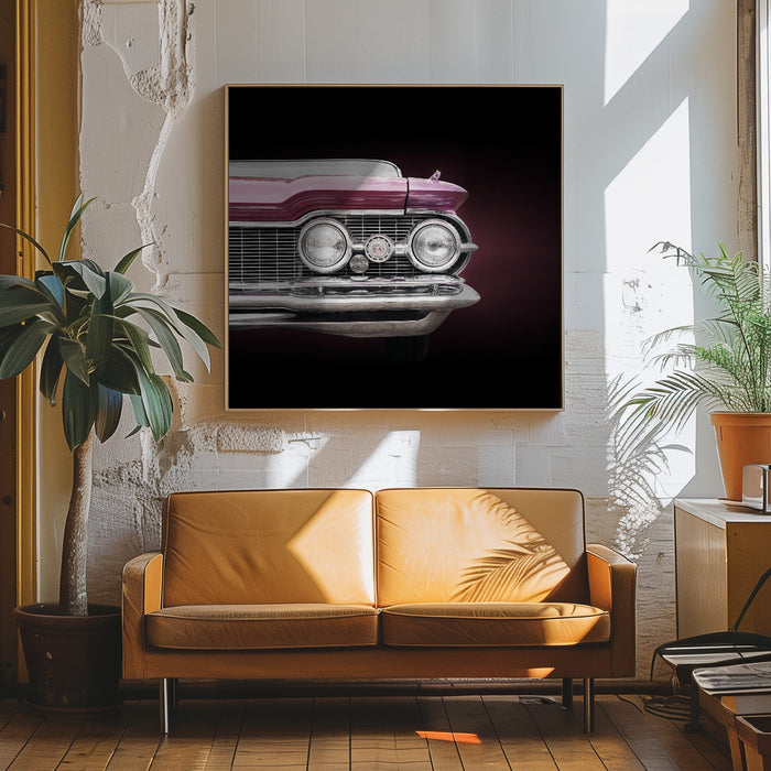 US classic car 1959 Super 88 Square Canvas Art Print