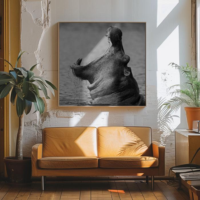 The Mouth Square Canvas Art Print