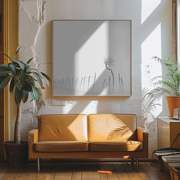 Silence Square Canvas Art Print