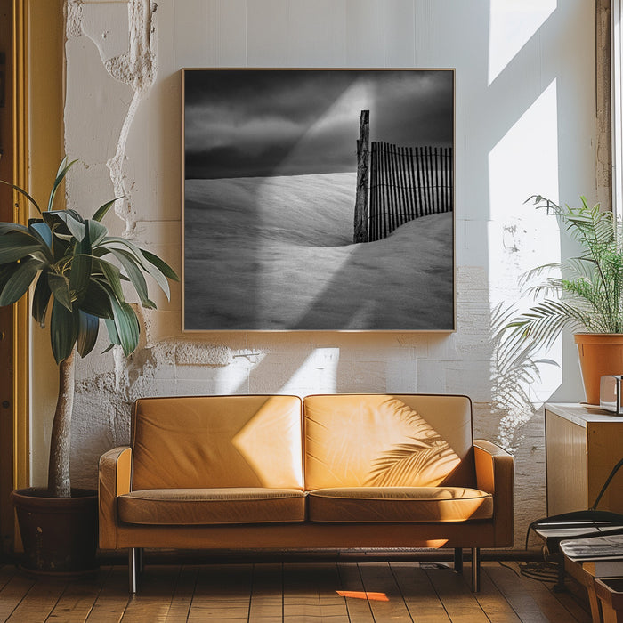 Fence Square Canvas Art Print