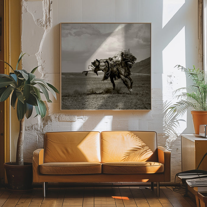 Galloping Square Canvas Art Print