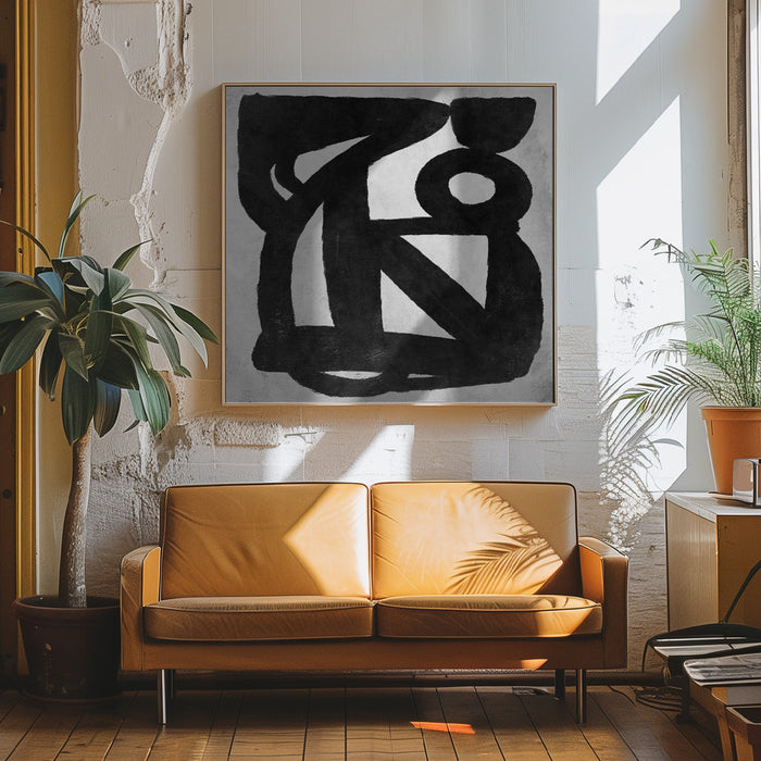 Abstract Melody No4 Square Canvas Art Print