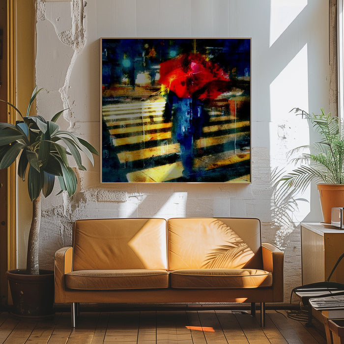 Passion for colors Square Canvas Art Print