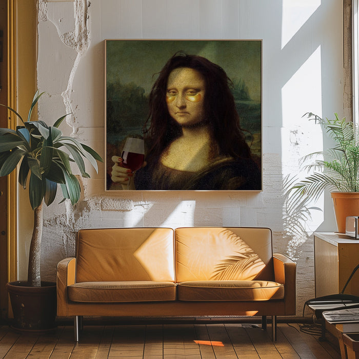 Monday Lisa Square Canvas Art Print