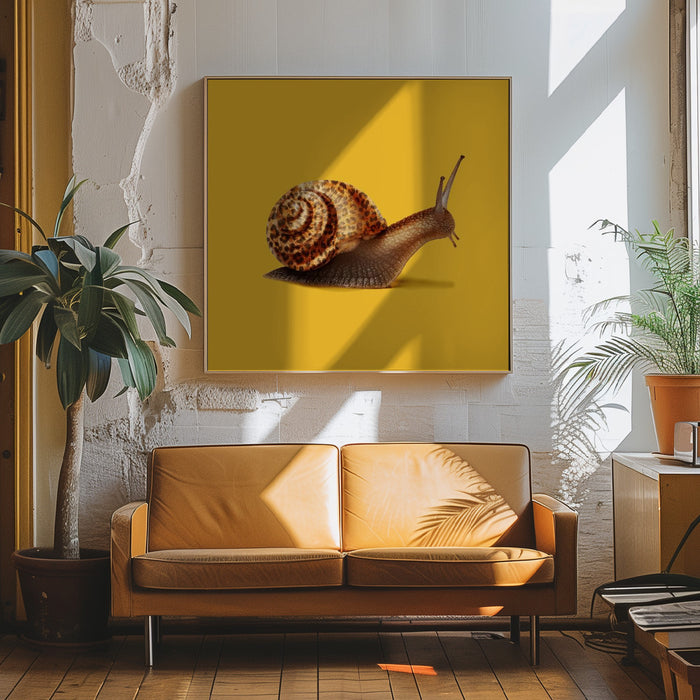 Fast like Cheetah Square Canvas Art Print