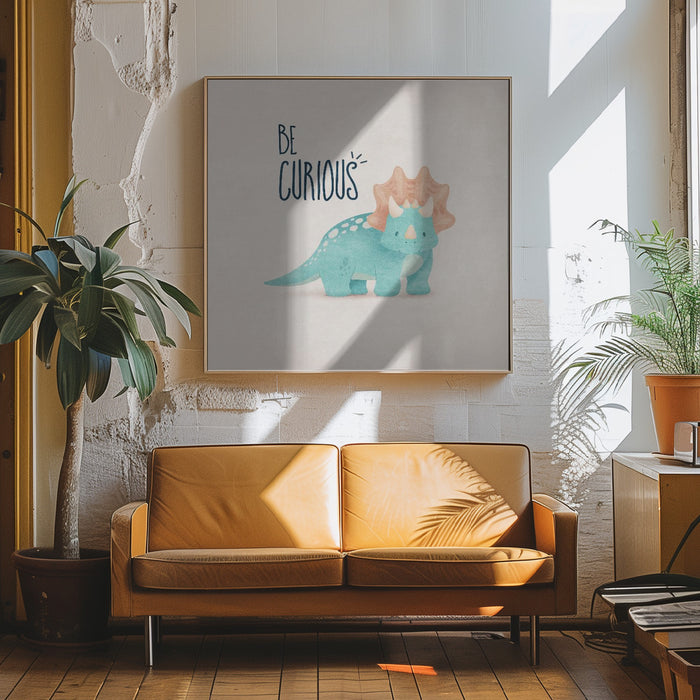 Dino Yaprak Ense Square Canvas Art