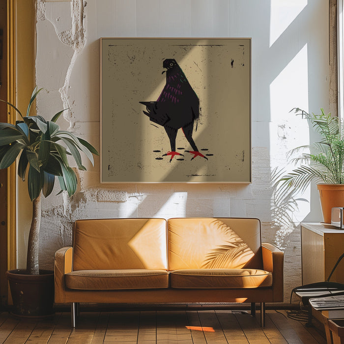 Pigeon Square Canvas Art Print