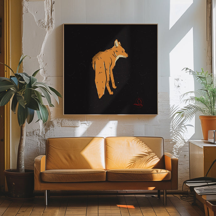 Fox Square Canvas Art Print