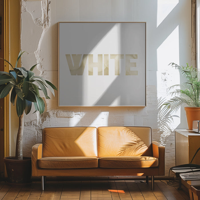 White Square Canvas Art Print