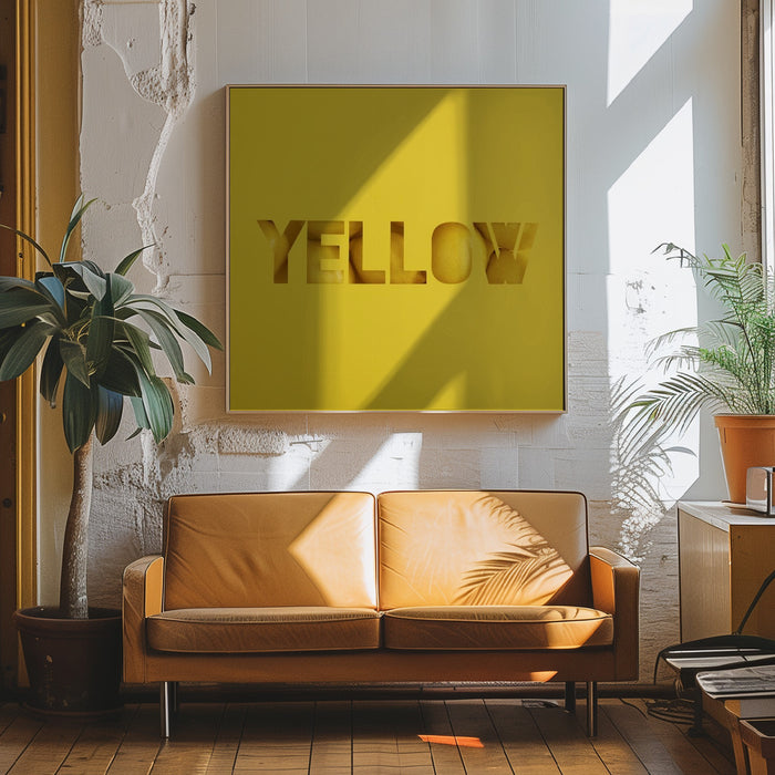 Yellow Square Canvas Art Print