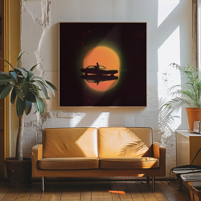 NightDrive Square Canvas Art