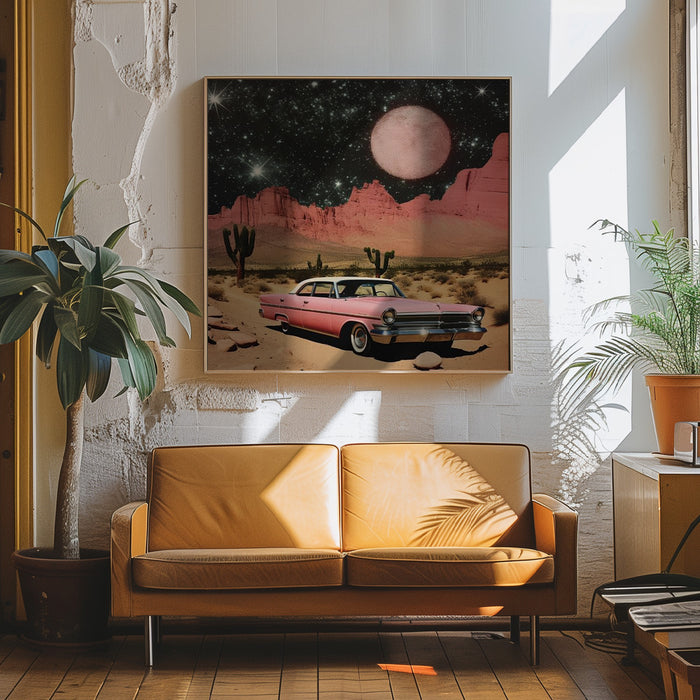 SpaceRide 8.0 Square Canvas Art Print