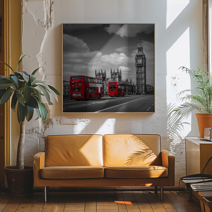 Typical London Square Canvas Art Print