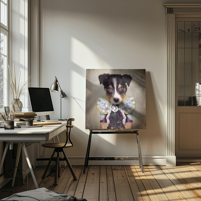 Shelter Pets Project - Loki Square Canvas Art Print