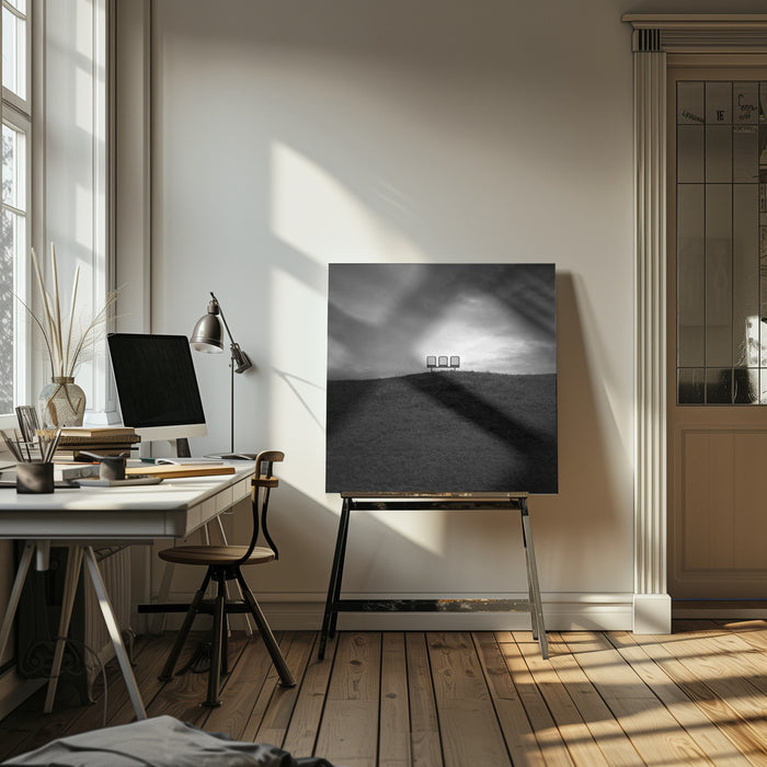 Emptiness Square Canvas Art Print