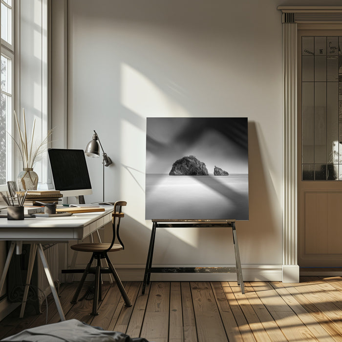 A Piece of Rock 031 Square Canvas Art Print