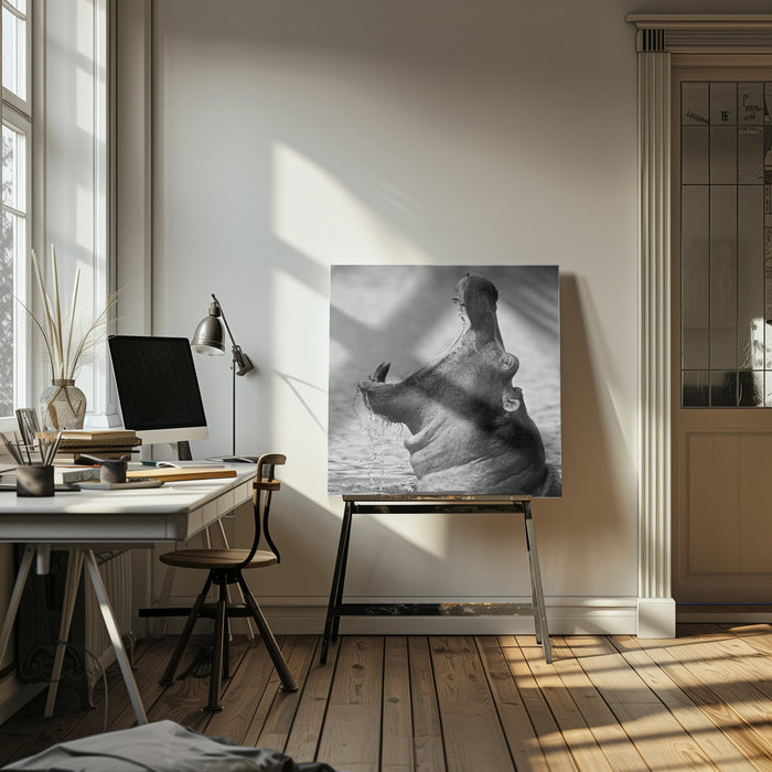 The Mouth Square Canvas Art Print