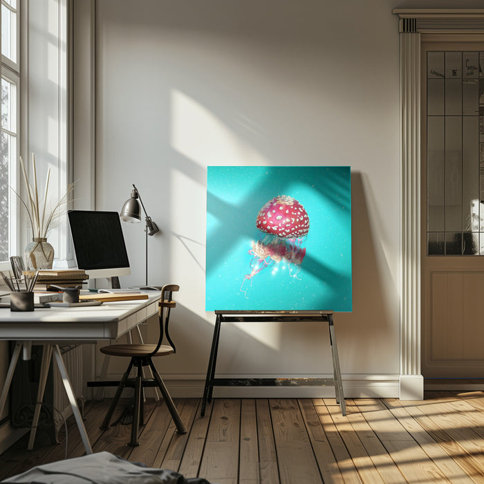 Hallucination Square Canvas Art Print