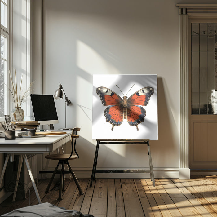 Butterfly 49 Square Canvas Art Print