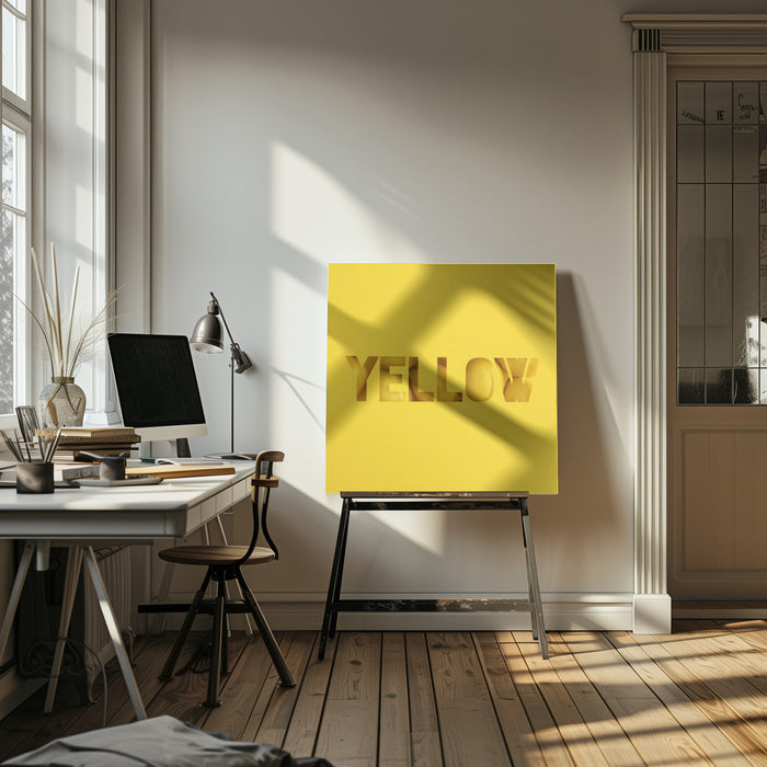 Yellow Square Canvas Art Print