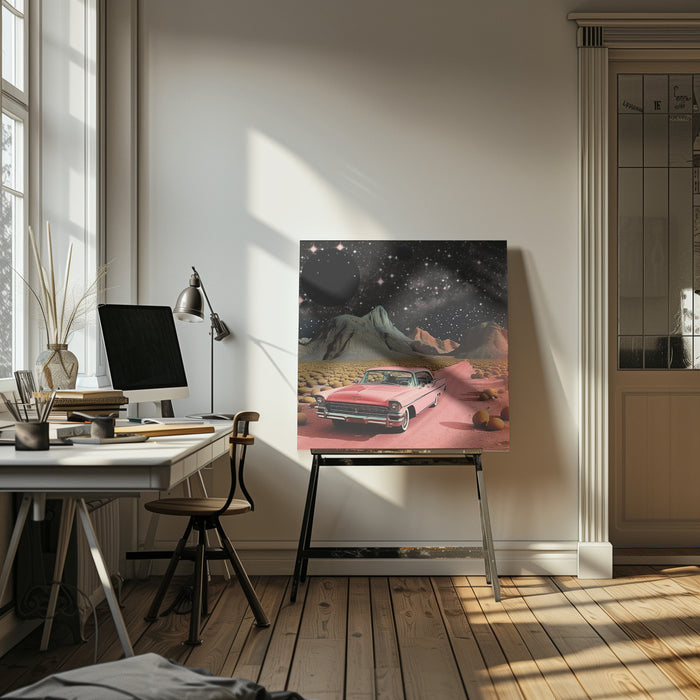 SpaceRide 6.0 Square Canvas Art Print