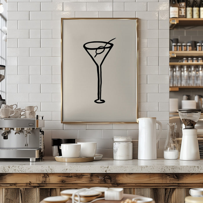 Shaken, Not Stirred Framed Art Modern Wall Decor