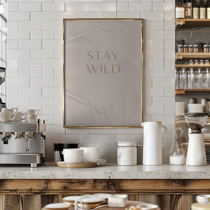 Stay Wild Framed Art Modern Wall Decor