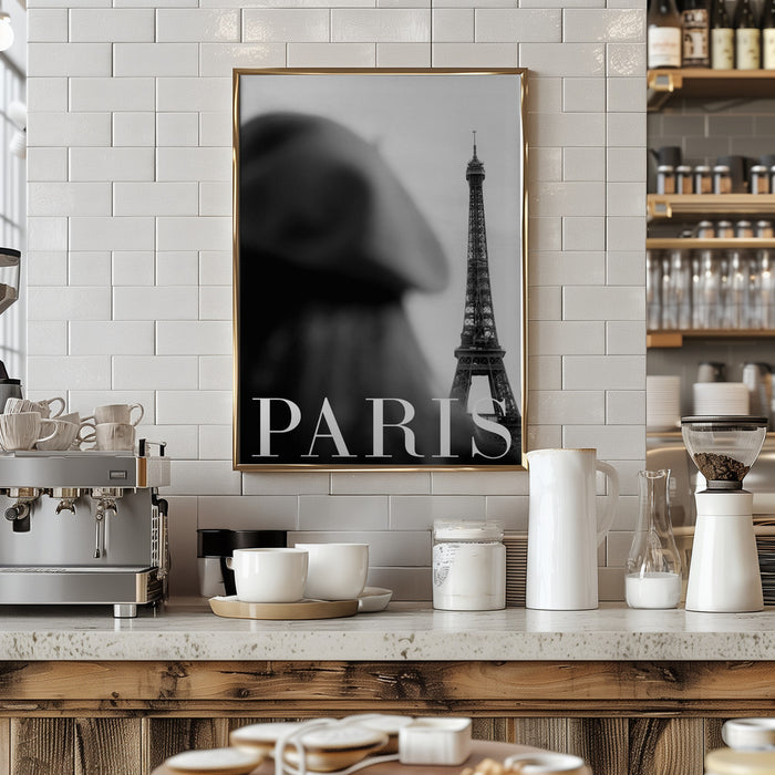 Paris Text 4 Framed Art Modern Wall Decor