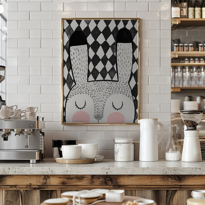 Bunny Framed Art Modern Wall Decor