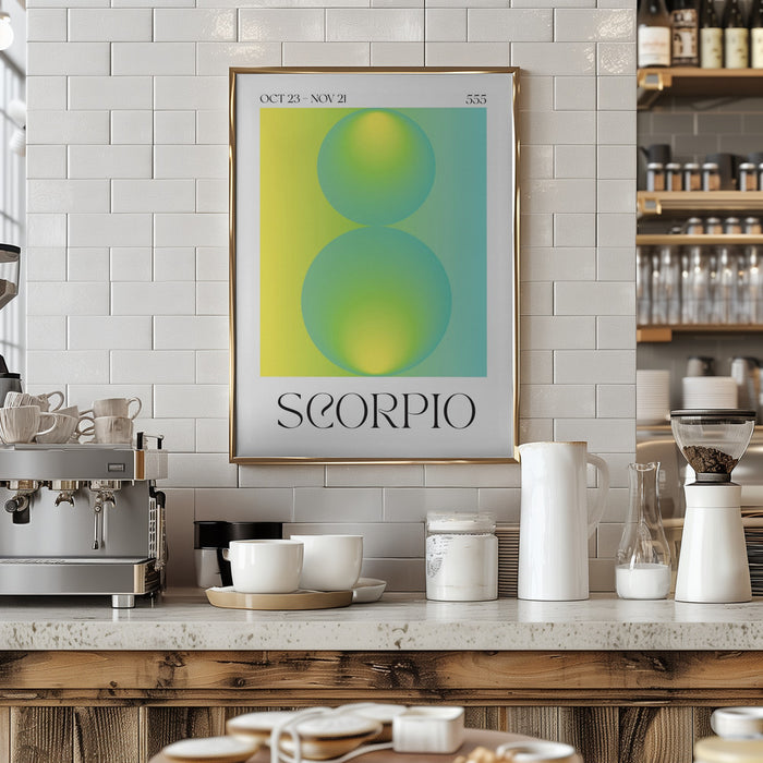 Scorpio Framed Art Modern Wall Decor