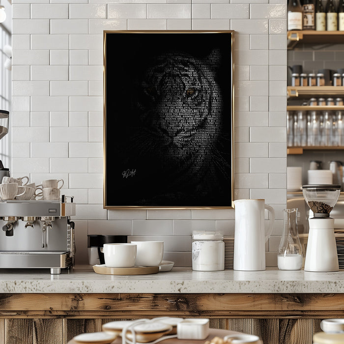 The Tiger Framed Art Modern Wall Decor