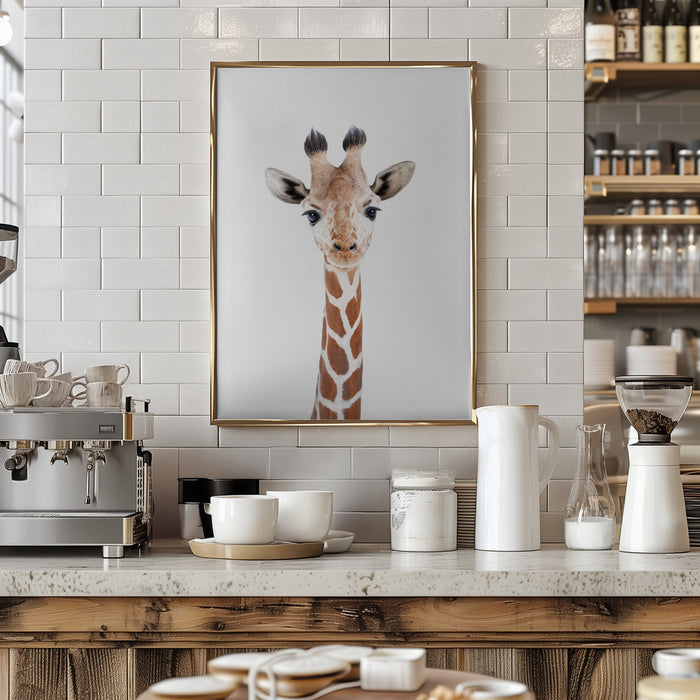 Baby Giraffe Framed Art Wall Decor