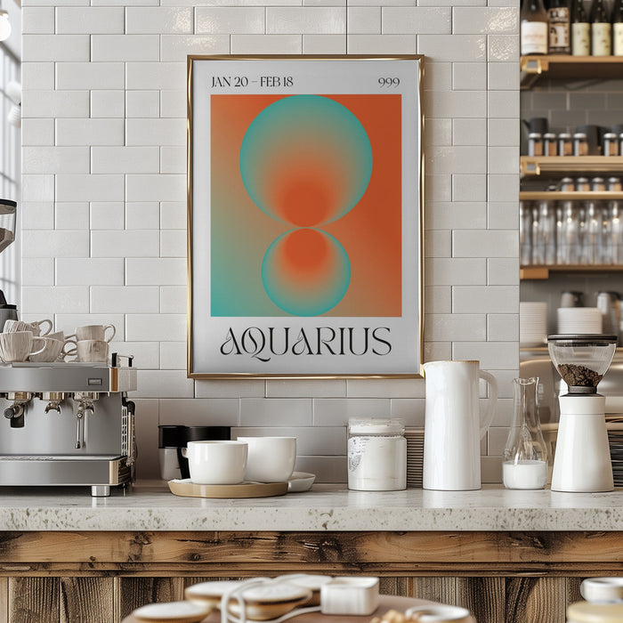 Aquarius Framed Art Modern Wall Decor