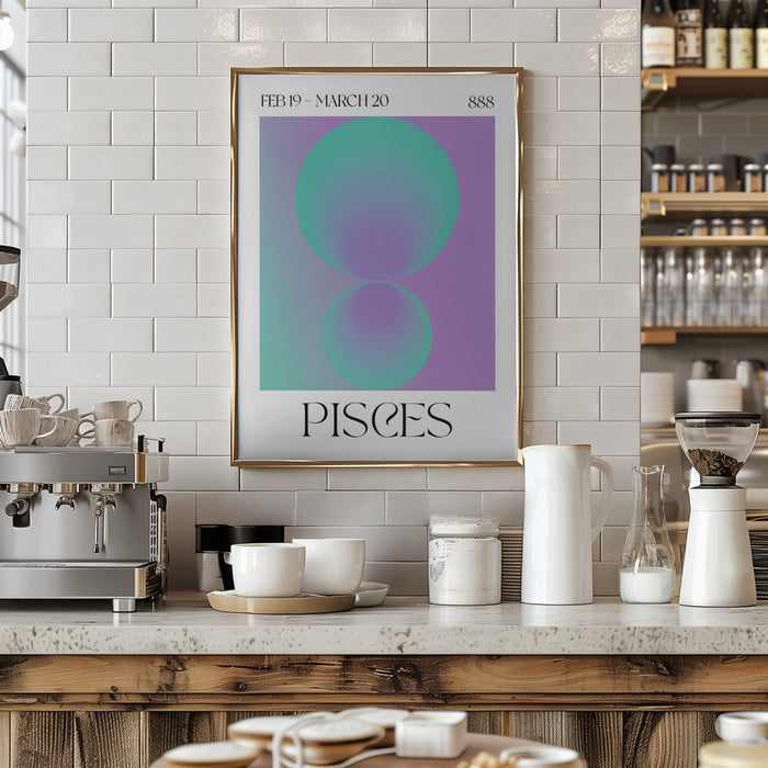 Pisces Framed Art Modern Wall Decor