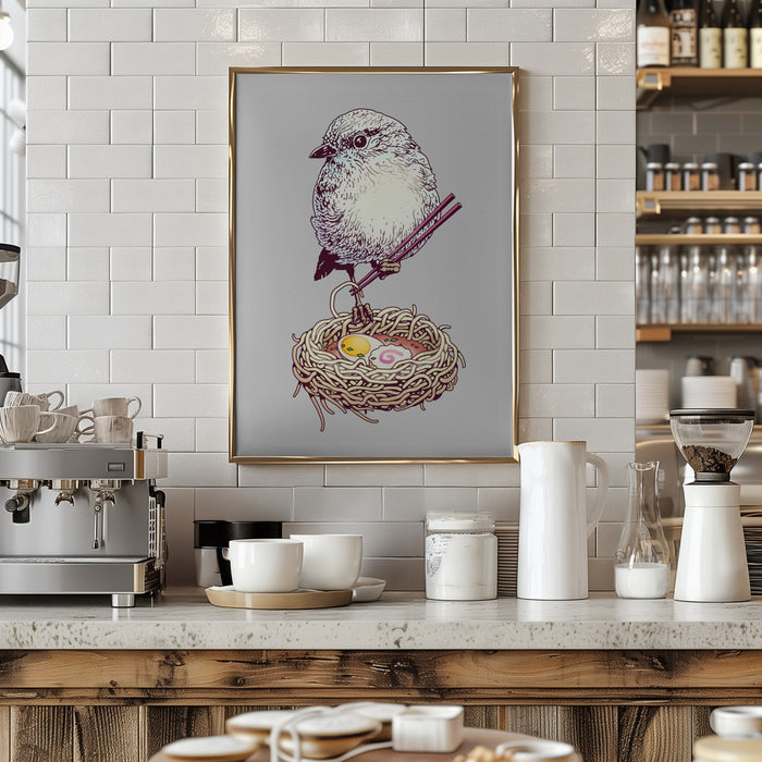 budget ramen Framed Art Wall Decor