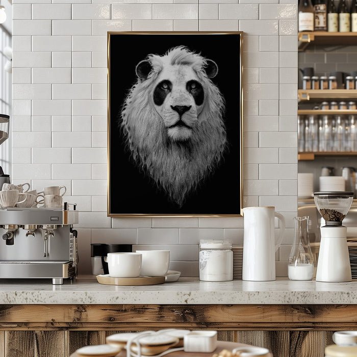 PANDALION Framed Art Modern Wall Decor