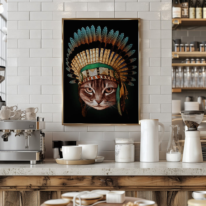 chief cat Framed Art Wall Decor