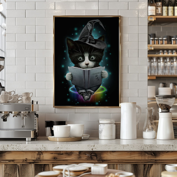 magical cat Framed Art Wall Decor