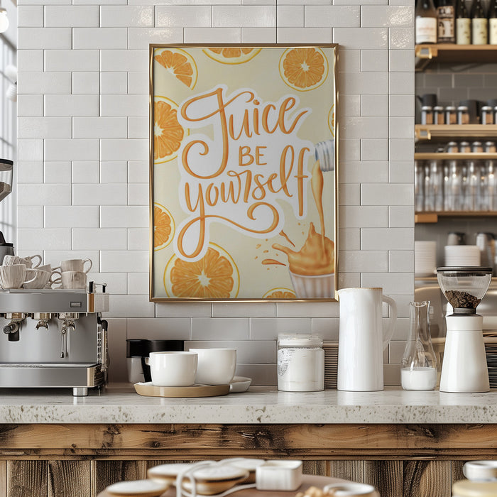 Juice be Yourself Framed Art Modern Wall Decor