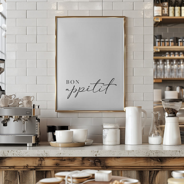 Bon appétit Framed Art Modern Wall Decor