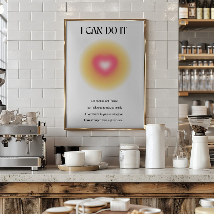 Motivational Aura Poster Framed Art Modern Wall Decor