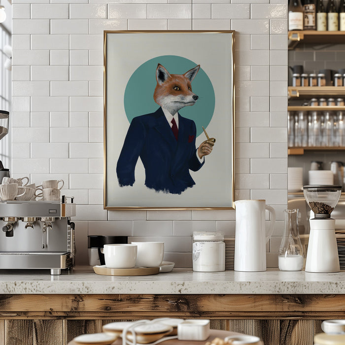 Mr Fox Framed Art Wall Decor